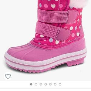 Waterproof toddler girl boots - size 7-8 - almost new- only worn once